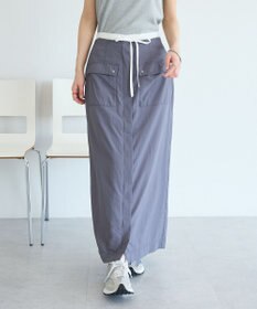 CRAFT STANDARD BOUTIQUE ナイロンダブルウエストIラインスカート