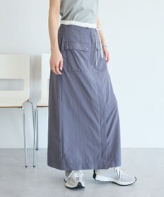 CRAFT STANDARD BOUTIQUE ナイロンダブルウエストIラインスカート