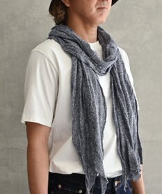 AND WOOL 〈上質な素材と手仕事から生まれた優しいニット〉シルクリネンのストール