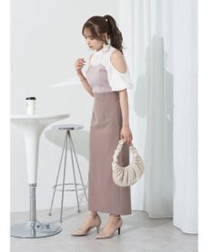 earth music&ecology マルチＷＡＹサス付タイトスカート