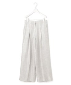 ICB 【日本製】トリアセリネンシャイニーツイル ワイドパンツ