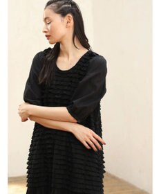 Green Parks ■ＥＳＣＡＲ　ウェーブカット×ローン刺繍ワンピース