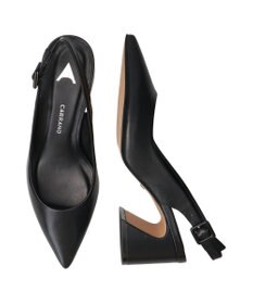 INTER-CHAUSSURES 【CARRANO】ポインテッドバックストラップパンプス