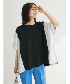 Green Parks 異素材脇切り替えドッキングプルオーバー