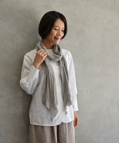 AND WOOL 〈上質な素材と手仕事から生まれた優しいニット〉シルクリネンのストール
