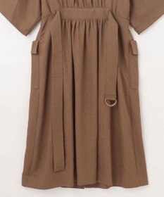 GRACE CONTINENTAL リネンタッチサファリドレス