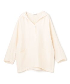 BEIGE， 【洗える】POMONA / Vネックフード付プルオーバー
