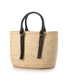 UNBILLION ペルケ perche / 牛革付属椰子かごマルシェバッグS