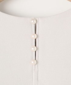 組曲 S 【吸湿・冷感・UVケア】ジョーゼットジャージーバックフリル Tブラウス