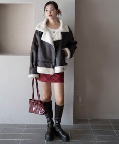 WEGO 【25年秋冬新作】フェイクムートンボアジャケット