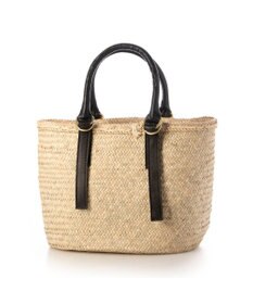 UNBILLION ペルケ perche / 牛革付属椰子かごマルシェバッグS