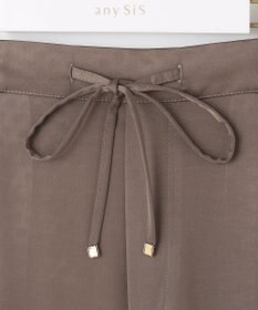 ANY SIS 【洗える】サテンドロストイージー パンツ