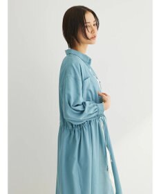 Green Parks ミディ丈ドロストシャツワンピース