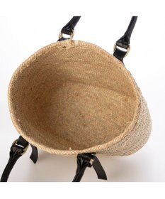 UNBILLION ペルケ perche / 牛革付属椰子かごマルシェバッグS