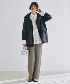 ICB L 【2WAY・洗える】シャツクロスコンビニットプルオーバー