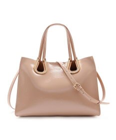 MioFIRANO ホースシューエナメルハンドバッグ 2WAY　FIRANO フィラノ