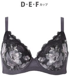WACOAL 【小さく見せるブラ】 レーシィ ブラジャー 着やせ効果 コンパクトにメイク バストの突出をおさえる 背中の段差を軽減 大きいサイズ レディース BRB453 /ワコール