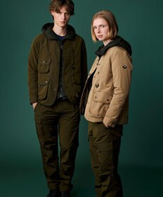 JOSEPH ABBOUD MOUNTAIN 【ECO撥水/起毛裏地】マイクロリップワッシャー ブルゾン