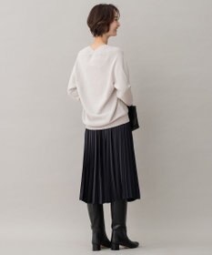 自由区 【洗える】コットンストレッチホールガーメント プルオーバーニット