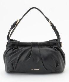 LA BAGAGERIE シープレザー　ギャザーミニバッグ