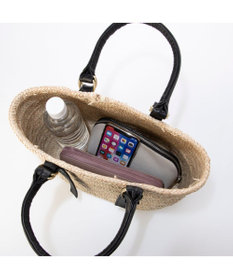 UNBILLION ペルケ perche / 牛革付属椰子かごマルシェバッグS