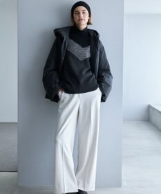 ICB 【洗える】 トリアセボディシェルピーチ ワイドパンツ