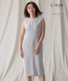 BEIGE， 【L-size】CINDY / クルーネックドレス