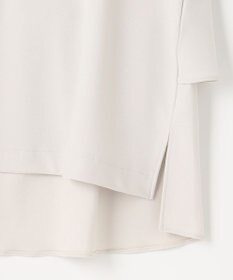 組曲 S 【吸湿・冷感・UVケア】ジョーゼットジャージーバックフリル Tブラウス