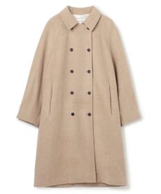 BEIGE， 【VERY NaVY12月号掲載】LABBOCK / ウール混ラグランステンカラーコート