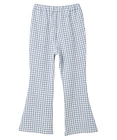 earth music&ecology チェックフレアイージーパンツ