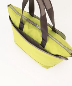 Y'SACCS ナイロン×リサイクルレザー　コンビマルチトート