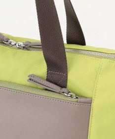 Y'SACCS ナイロン×リサイクルレザー　コンビマルチトート