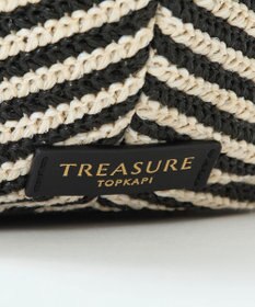 TOPKAPI 【TREASURE TOPKAPI】ロングハンドル タック カゴバッグ