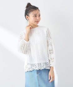 earth music&ecology レースプルオーバー