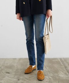 caqu slim straight ハイブリットストレッチストレートデニム