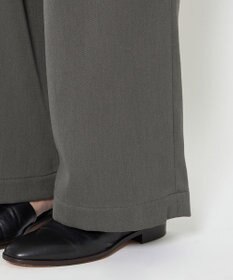 uncrave 【洗える】ギャバジン ドロストパンツ（uncrave WHITE）