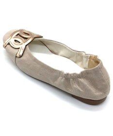 nouvelleRobe Oū 新色追加【本革・高反発】Chain Buckle Ornament スクエアトゥパンプス