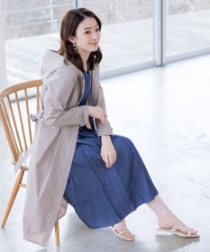 Tiaclasse デニムフレアワンピース