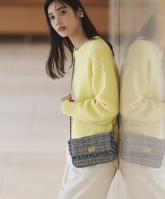 23区 S 【洗える】ウールカシミヤ パフスリーブ ニット