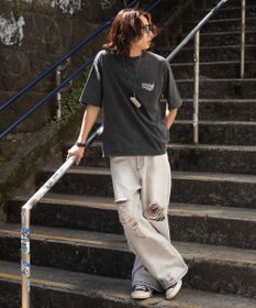 WEGO スーパーバギーダメージデニムパンツ