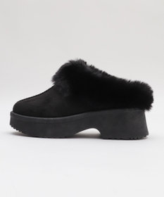 WEGO 【25年秋冬新作/あったかい】ムートンタッチサボ