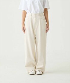 caqu FS linen wide boy`s コットンリネンワイドストレートデニム