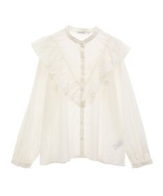 AMERICAN HOLIC スタンドカラーフリルブラウス