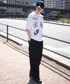 WEGO アクセ付きラフガキグラフィックT（SS）