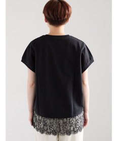 Te chichi 【接触冷感/マシンウォッシャブル】レースヘムTシャツ《2026 SUMMER LOOK item》