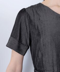 Tiaclasse デニムフレアワンピース