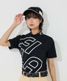 FILA GOLF／marie claire 【FILA GOLF】 シンプルロゴ半袖モックネックシャツ