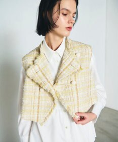 GRACE CONTINENTAL フリンジミニベスト