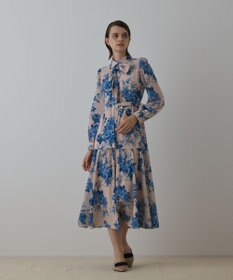 GRACE CONTINENTAL ブーケフラワープリントワンピース
