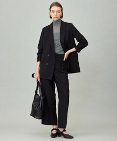 ICB 【UVカット・洗える】ウール2WAYストレッチ ワイドパンツ